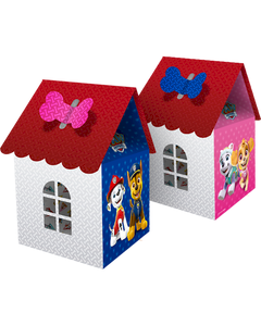 CAIXA SURPRESA FORMATO CASA PATRULHA CANINA C/8