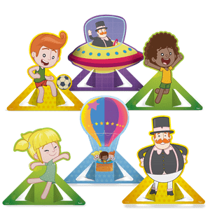 DECORACAO DE MESA MUNDO BITA C/6