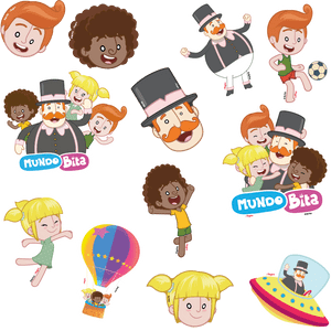 MINI PERSONAGENS DECORATIVO MUNDO BITA C/12