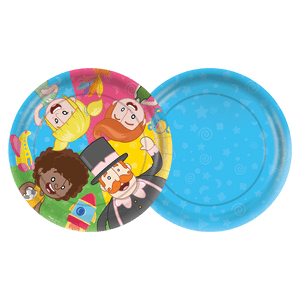 PRATO PAPEL 18CM MUNDO BITA