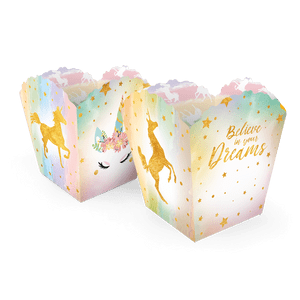 CACHEPOT PAPEL PQ FESTA UNICORNIO C/4