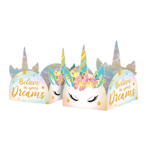 PORTA FORMINHA DE PAPEL FESTA UNICORNIO C/50