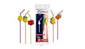 CANUDO FRUTAS FLEXIVEIS 6MM C/10