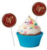 BANDEIRINHA PARA DOCINHO HARRY POTTER C/8