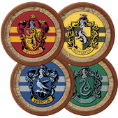 PRATO PAPEL REDONDO HARRY POTTER C/8