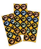 ADESIVO JURASSIC WORLD 2 C/30UND