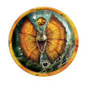 PRATO REDONDO PAPEL JURASSIC WORLD C/8