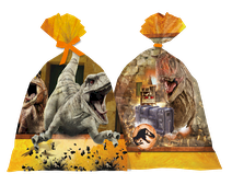 SACOLA PLASTICA JURASSIC WORLD C/8