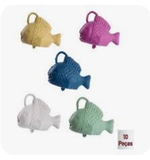 PEIXINHO PESCA EM PLASTICO PCT C/10UNS  REF: 110