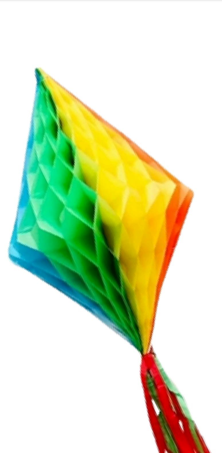 ENFEITE BALAO EM PAPEL COLORIDO 40CM  XY010