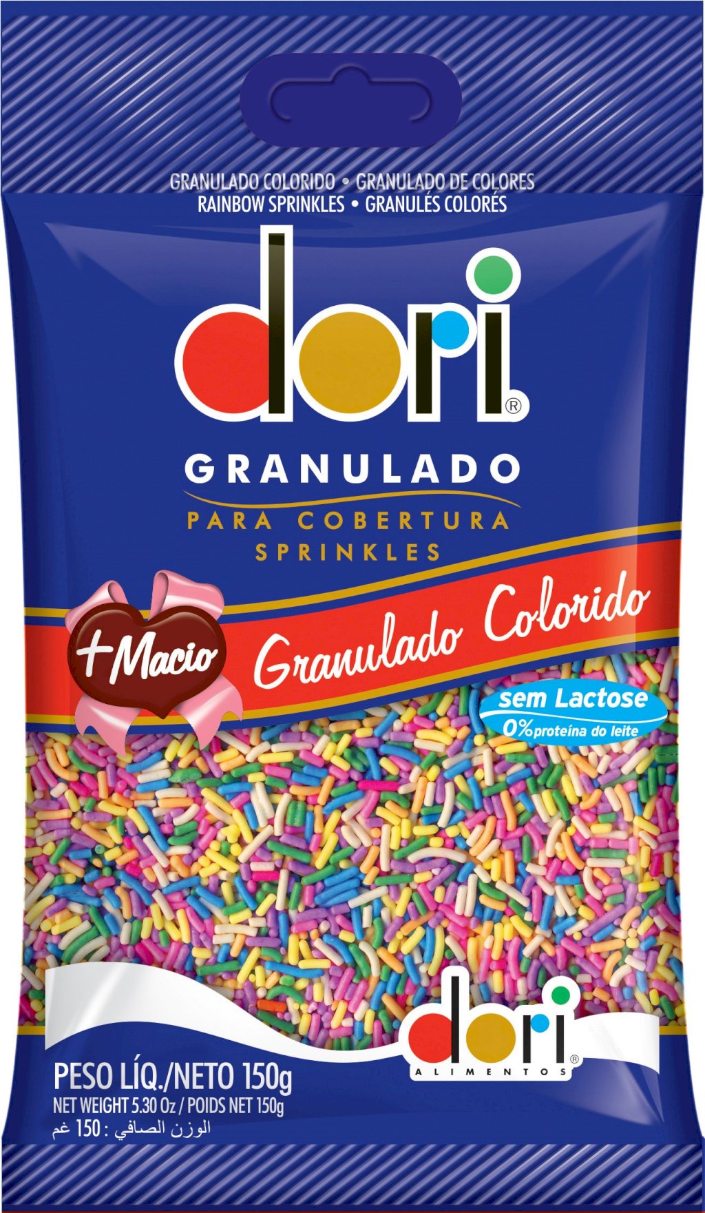 GRANULADO CONFEITO COLORIDO DORI 120G