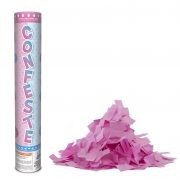 LANCA CONFETES CREPOM 30 CM CHA REVELACAO ROSA