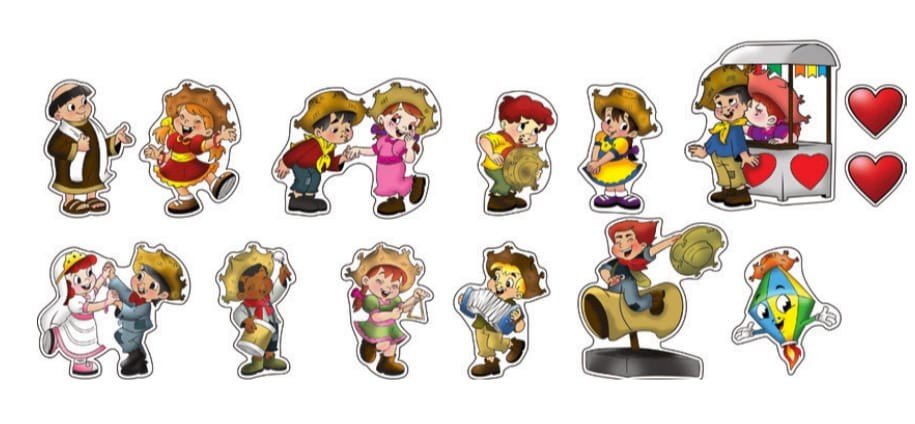 KIT BORDER EVA FESTA JUNINA 14PCS