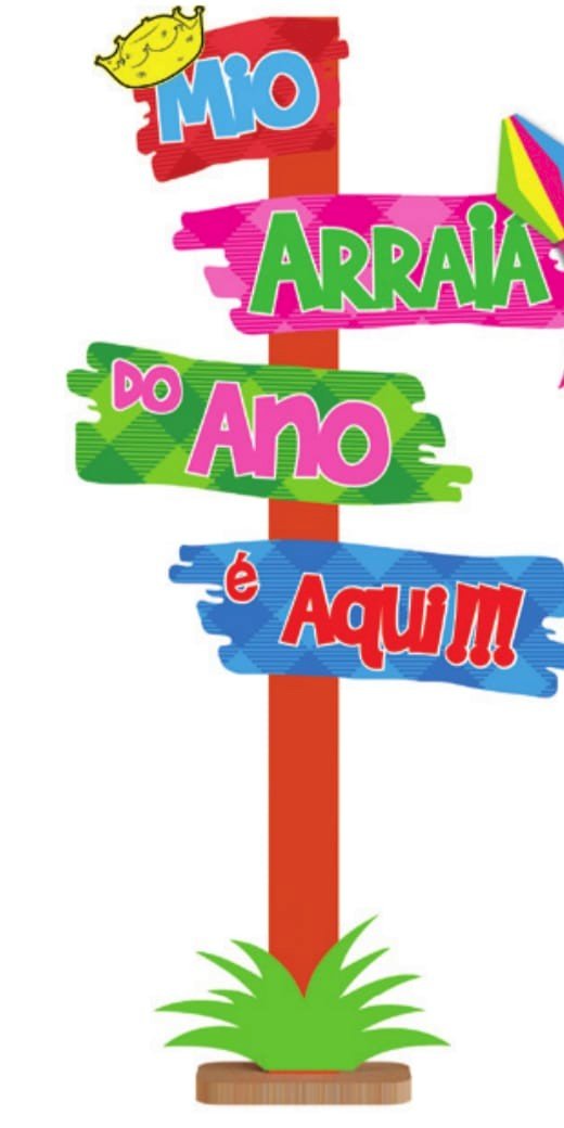 PLACA MDF JARDIM MIO ARRAIA DO ANO