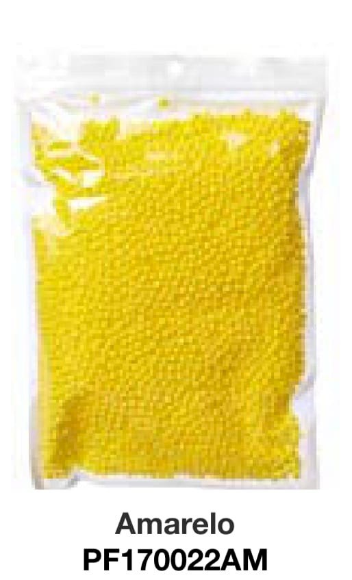 MINI BOLINHAS DE ISOPOR PARA BALAO 18X20CM AMARELO