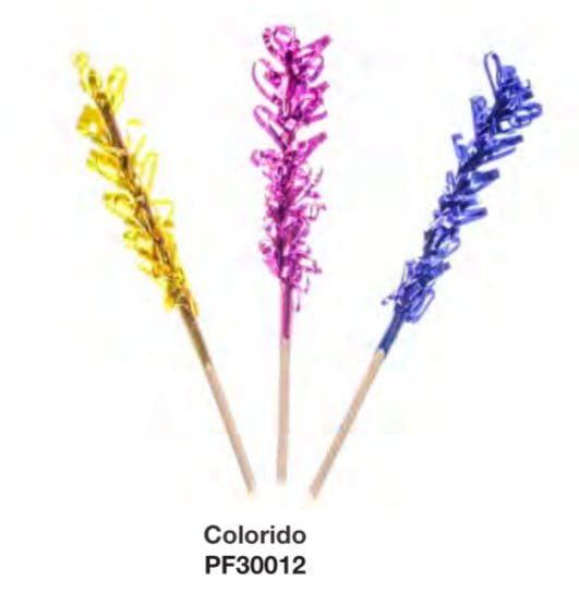 PALITO FIOS METALIZADO 10CM C/12UND