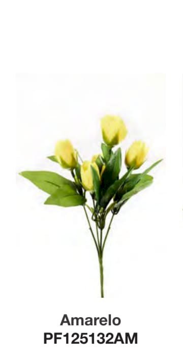 BUQUE FLOR TULIPA 31CM AMARELO