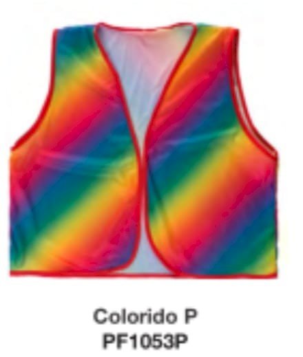 COLETE MULTICOLORIDO UND P