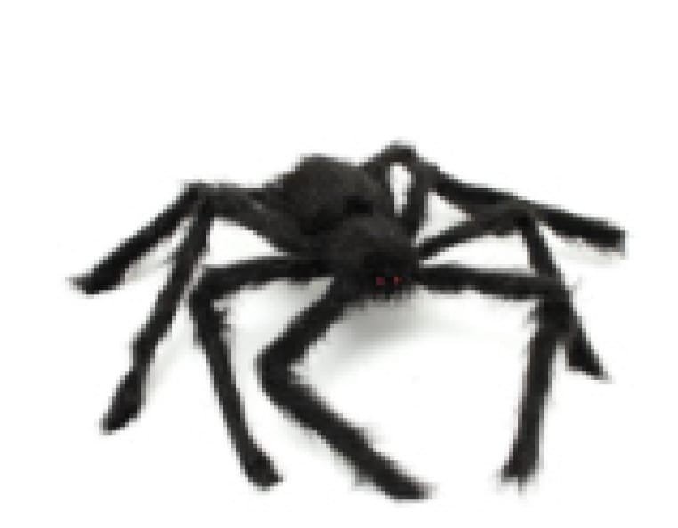 ARANHA VELUDO 70X 26CM PRETA H090