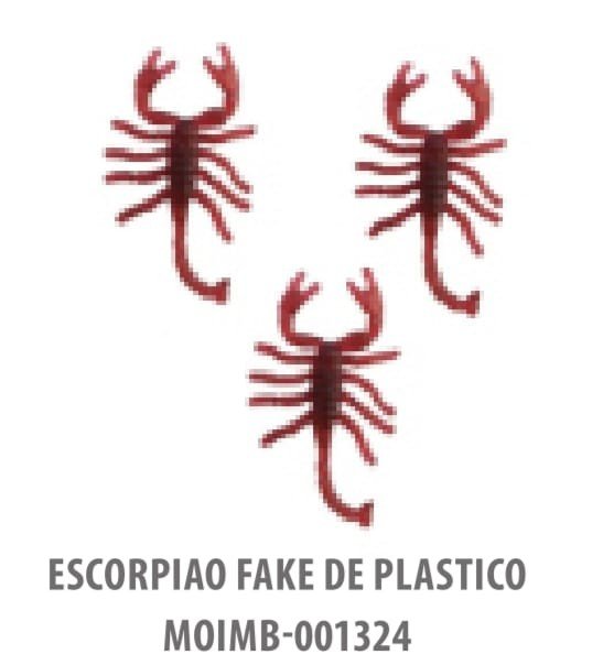 ESCORPIAO FAKE DE PLASTICO C/5