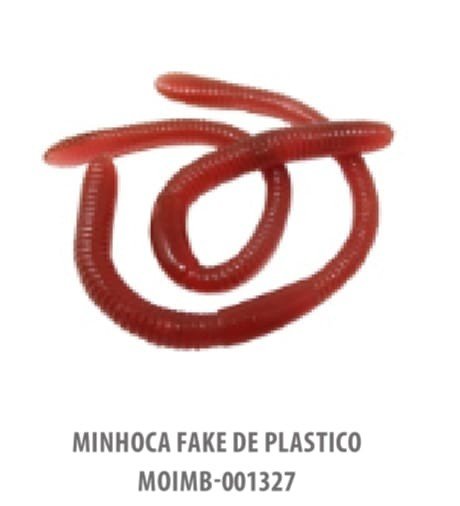 MINHOCA FAKE DE PLASTICO C/5