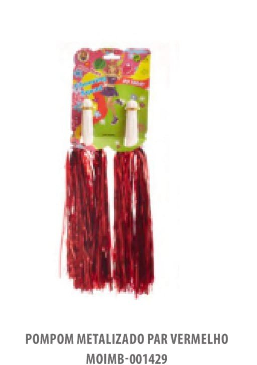 POM POM C/2 VERMELHO