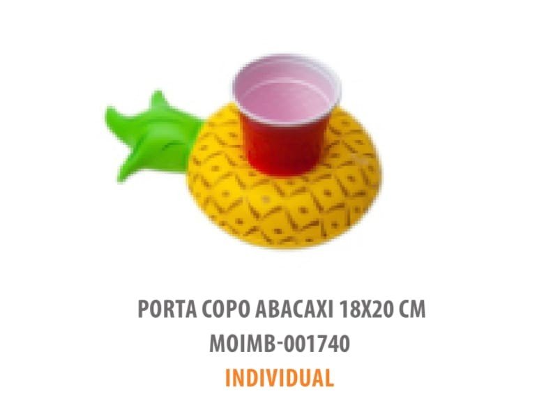 PORTA COPO BOIA ABACAXI UND