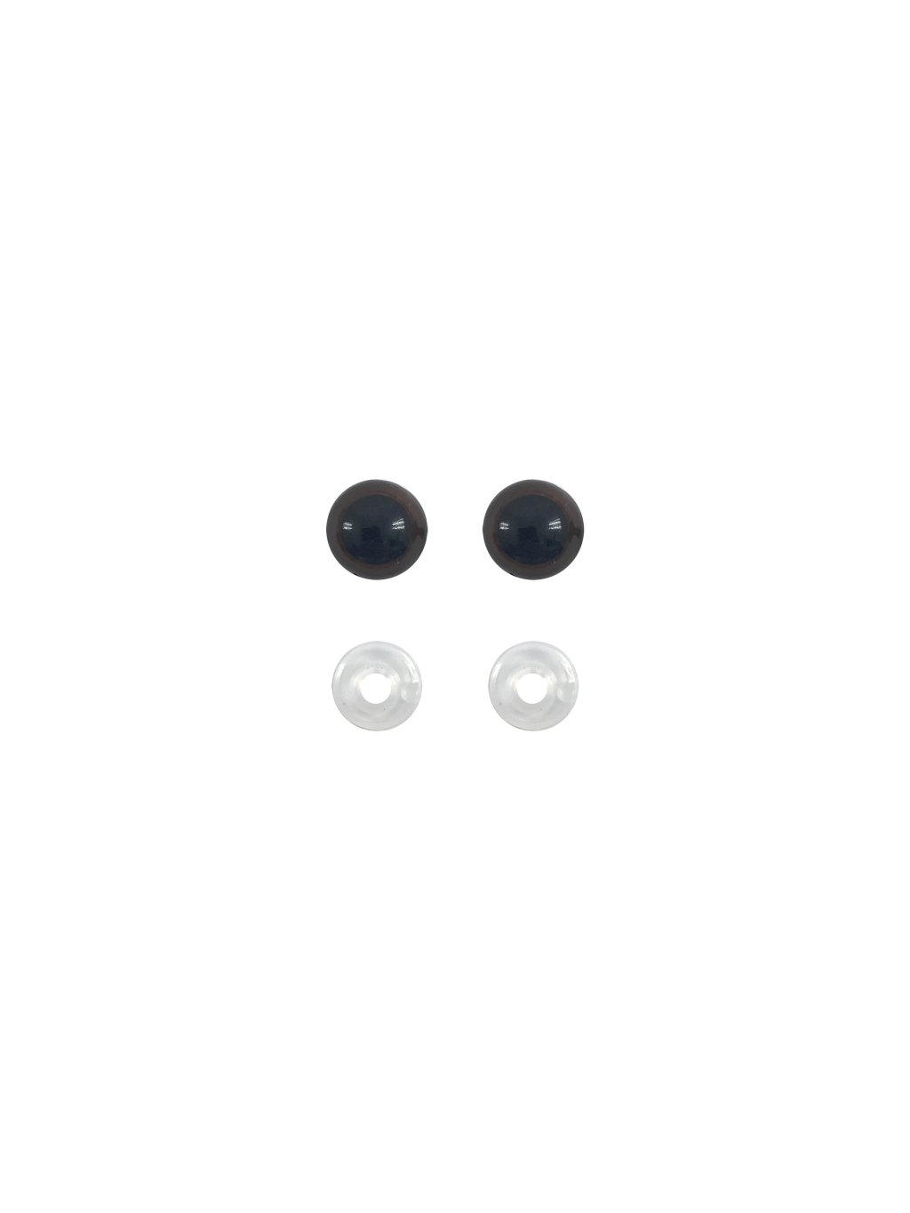 OLHO PRETO AMIGURUMI 10PAR 8MM