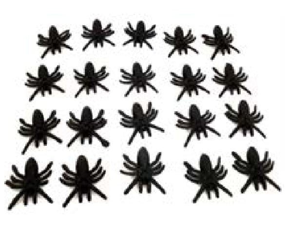 ARANHAS SORTIDAS DE PLASTICO PRETA 06404  UND