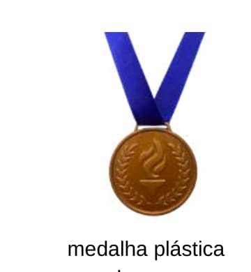 MEDALHA PLASTICA BRONZE