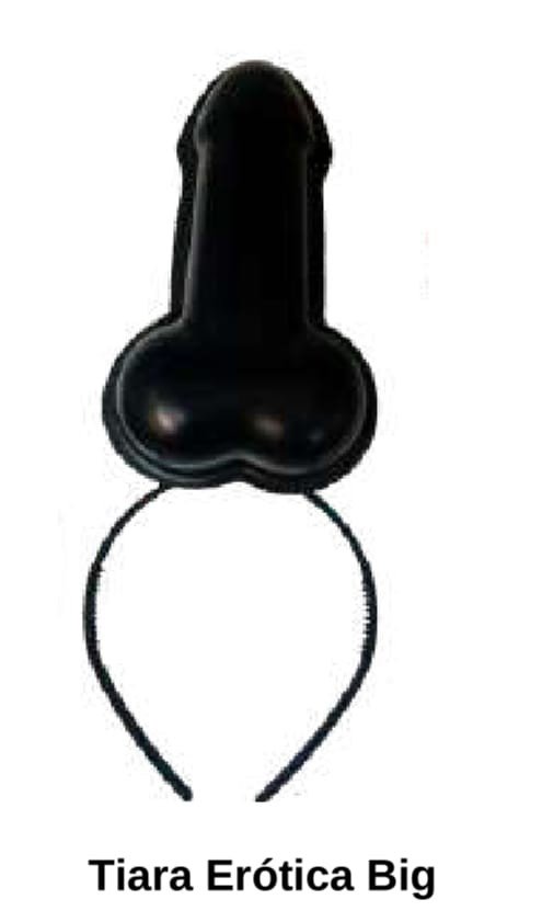 TIARA EROTICA BIG PRETA