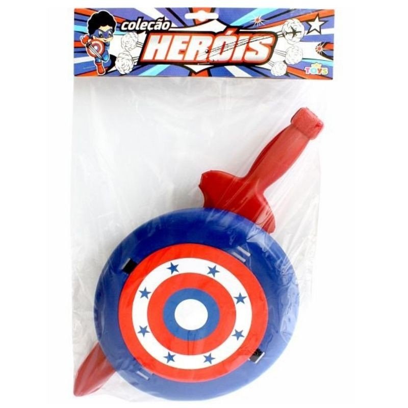 ESPADA COM ESCUDO 22CM ESPADA 42X10CM