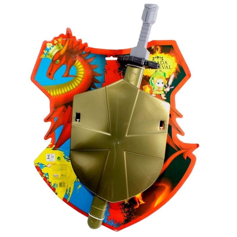 ESPADA MEDIEVAL COM ESCUDO