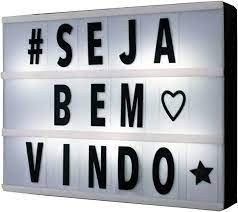 LETREIRO LED 20X30CM