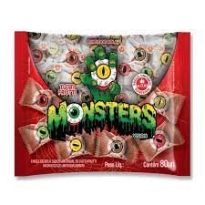 CHICLETE MONSTERS T. FRUT SACO 440G