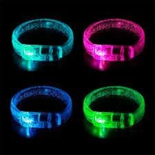 PULSEIRA ACRILICA LED PISCA UND