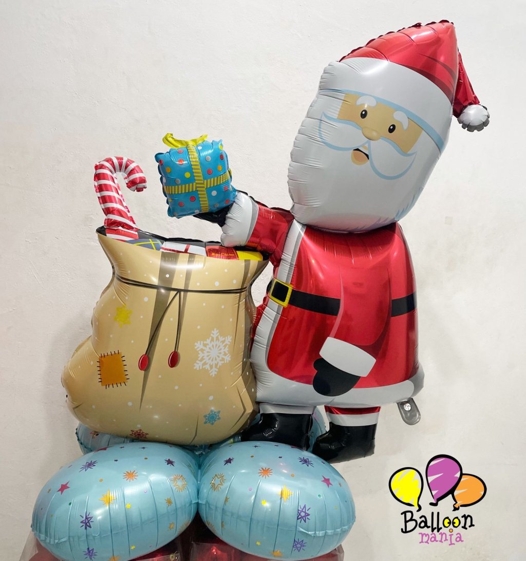 BALAO PAPAI NOEL  GRANDE DW CHÃO