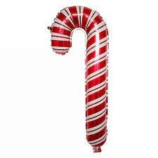 BALAO METALIZADO 40CM BENGALA NATAL