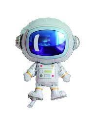 BALAO METALIZADO ASTRONAUTA 21X44CM UND