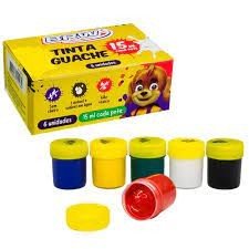 TINTA GUACHE 15ML 6 CORES PCT