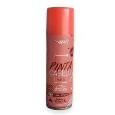 TINTA POPPER CABELO SPRAY 135ML/85G VERMELHO PASTEL CABELO MALUCO 