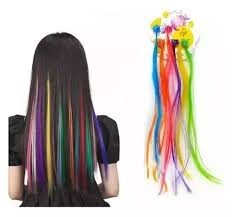 MECHAS PARA CABELO C/ 6 UND COLORIDAS CABELO MALUCO