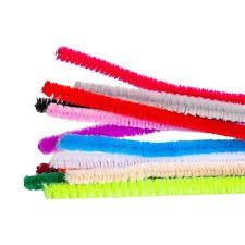 HATES DE CHENILLE 30CM C/10UND COLORIDAS CABELO MALUCO