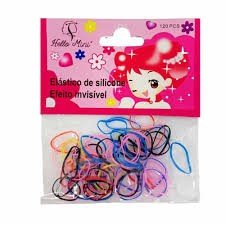 MINI LIGAS FINAS DE SILICONE COLORIDA PCT CABELO MALUCO