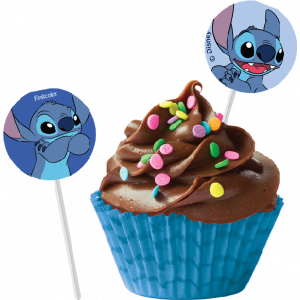 BANDEIRINHAS PARA DOCINHOS STITCH C/8