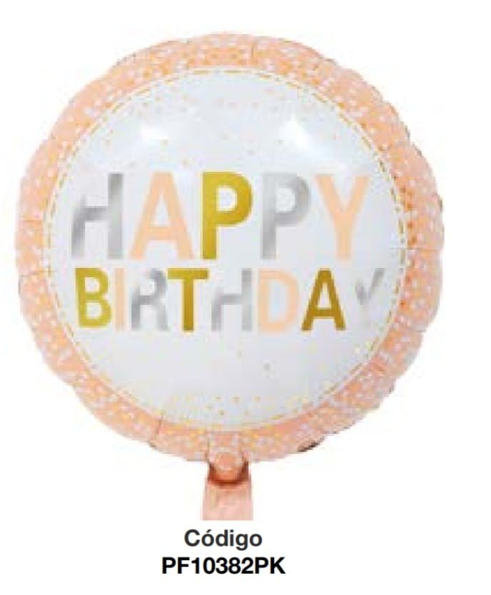 BALAO METALIZADO 18¨ HAPPY BIRTHDAY 12579