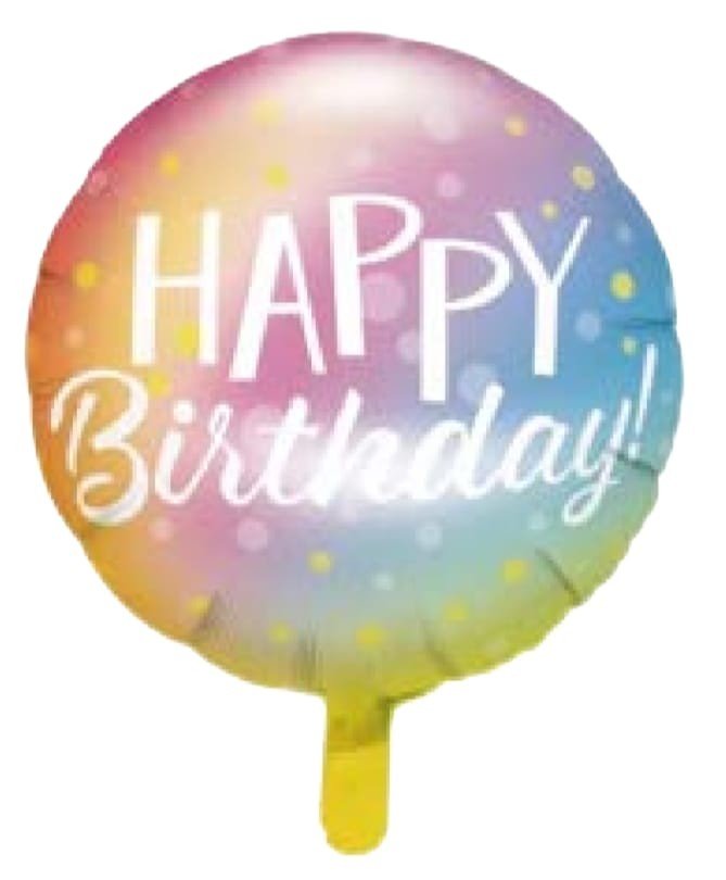 BALAO METALIZADO 18¨ HAPPY BIRTHDAY 25497