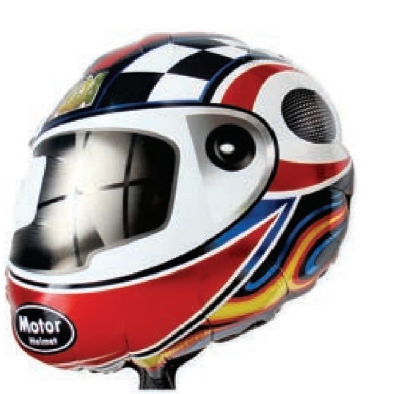 BALAO METALIZADO CAPACETE 52X52CM UND