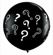 BALAO REVELACAO CHEIO COM GAS HELIO CONFETES E BOLINHAS DENTRO NAS CORES DA REVELAÇAO 90CM