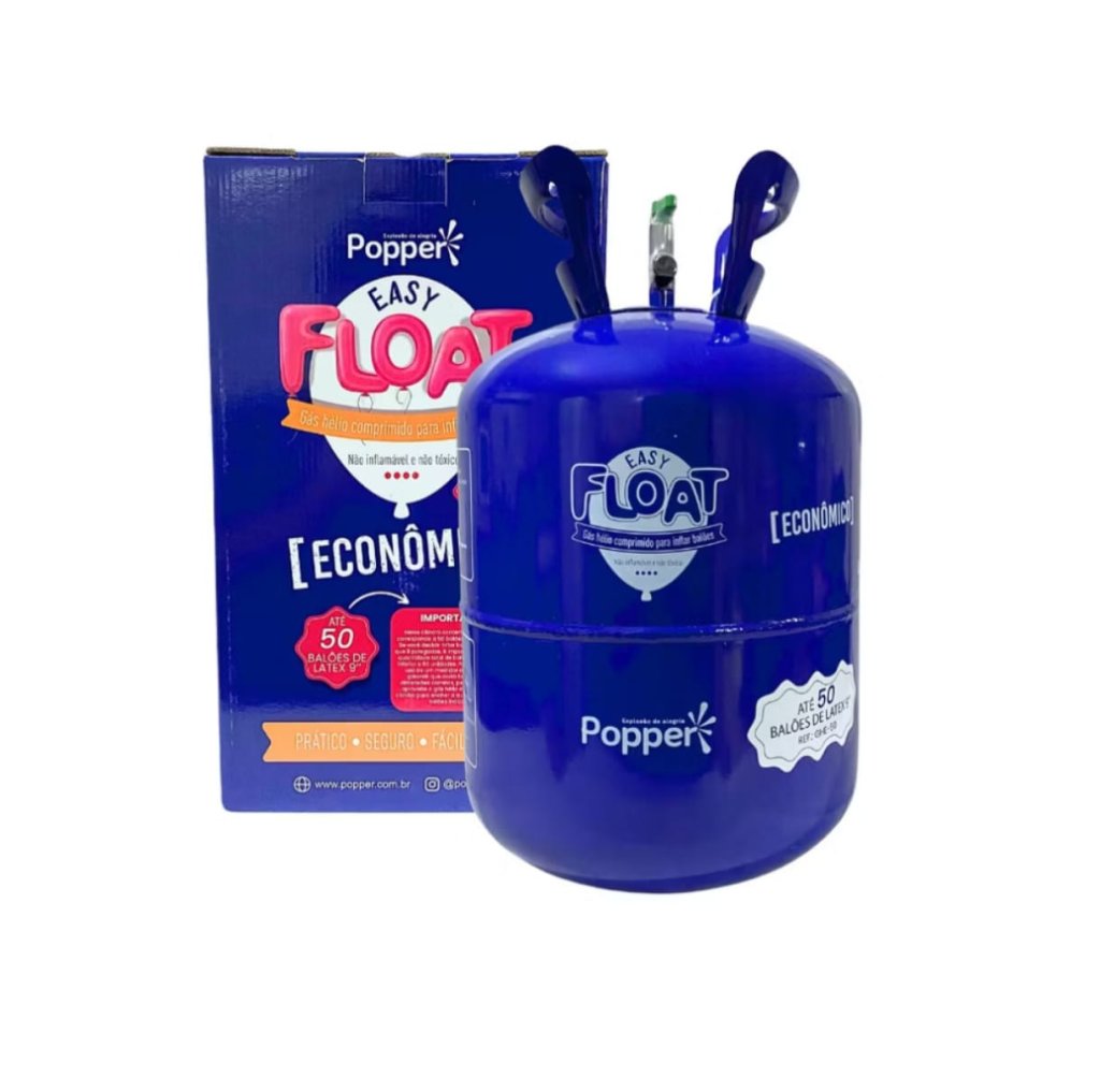 GAS HELIO CILINDRO DESCARTAVEL P/50 BALOES 9